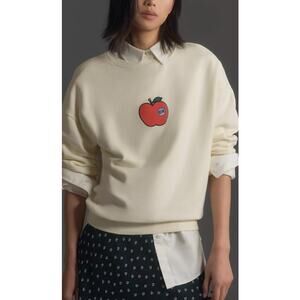 KULE The Big Apple Oversized Sweatshirt New York Embroidery Size Large